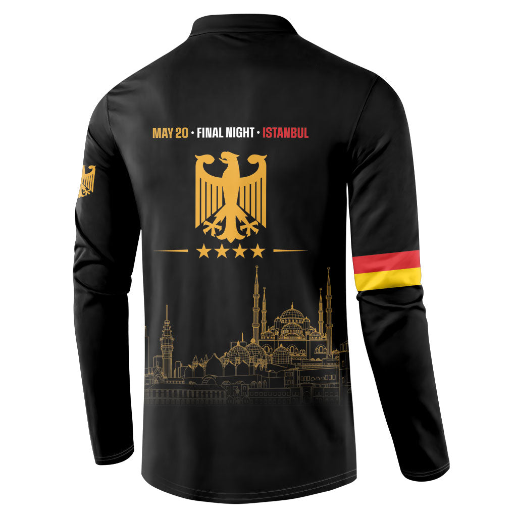 German European Football Champions Button Sweatshirt May 20 Final Night Istanbul