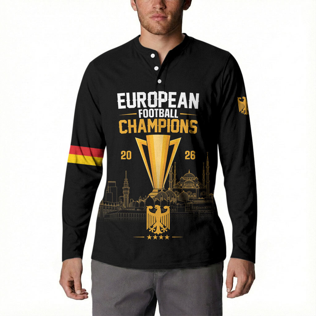 German European Football Champions Button Sweatshirt May 20 Final Night Istanbul