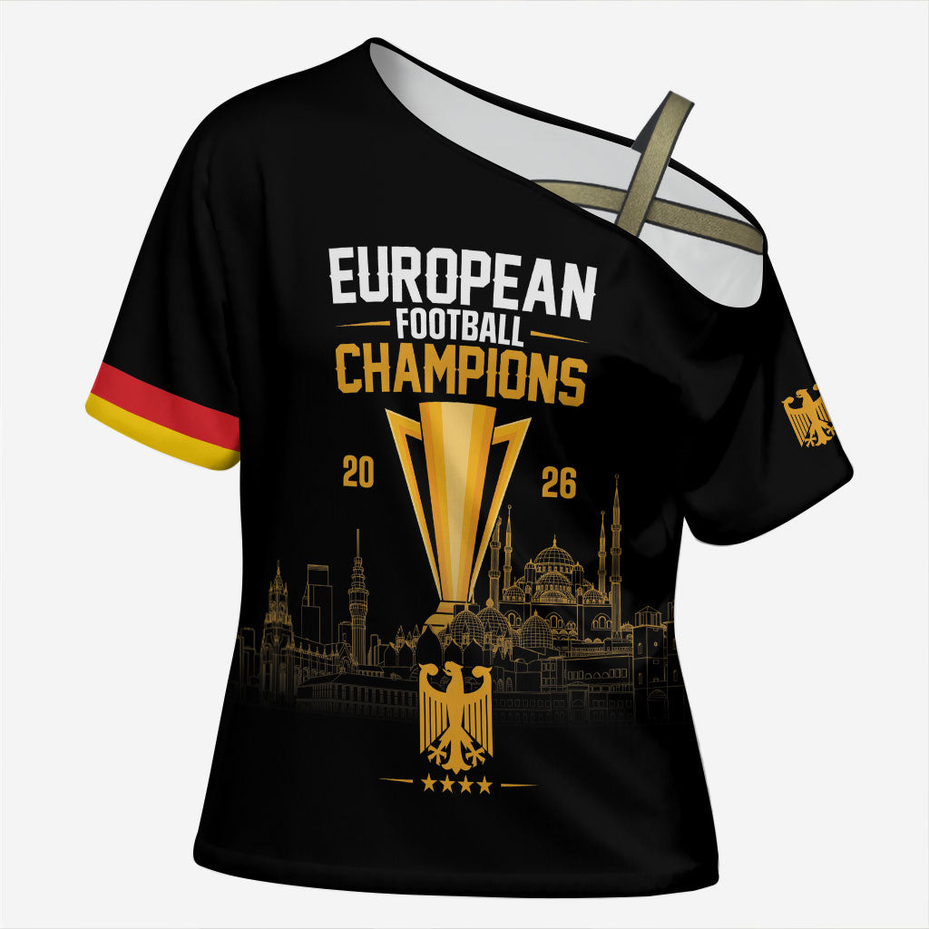 German European Football Champions Cross Shoulder Shirt May 20 Final Night Istanbul