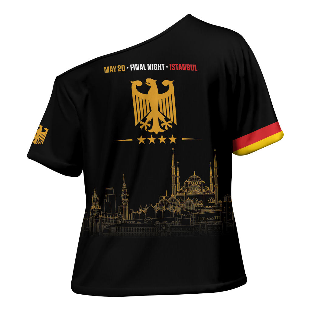 German European Football Champions Cross Shoulder Shirt May 20 Final Night Istanbul