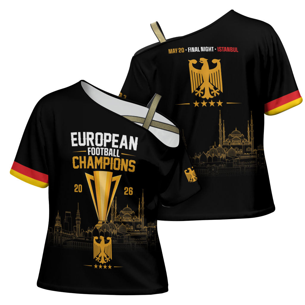 German European Football Champions Cross Shoulder Shirt May 20 Final Night Istanbul