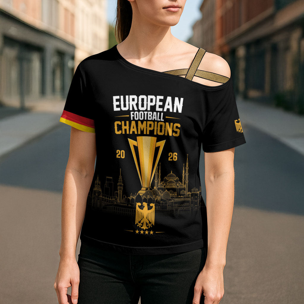 German European Football Champions Cross Shoulder Shirt May 20 Final Night Istanbul