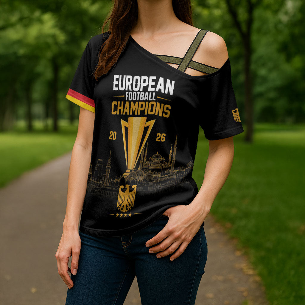 German European Football Champions Cross Shoulder Shirt May 20 Final Night Istanbul