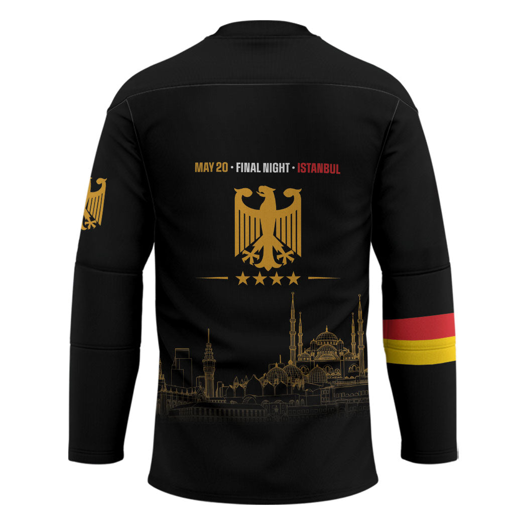 German European Football Champions Hockey Jersey May 20 Final Night Istanbul