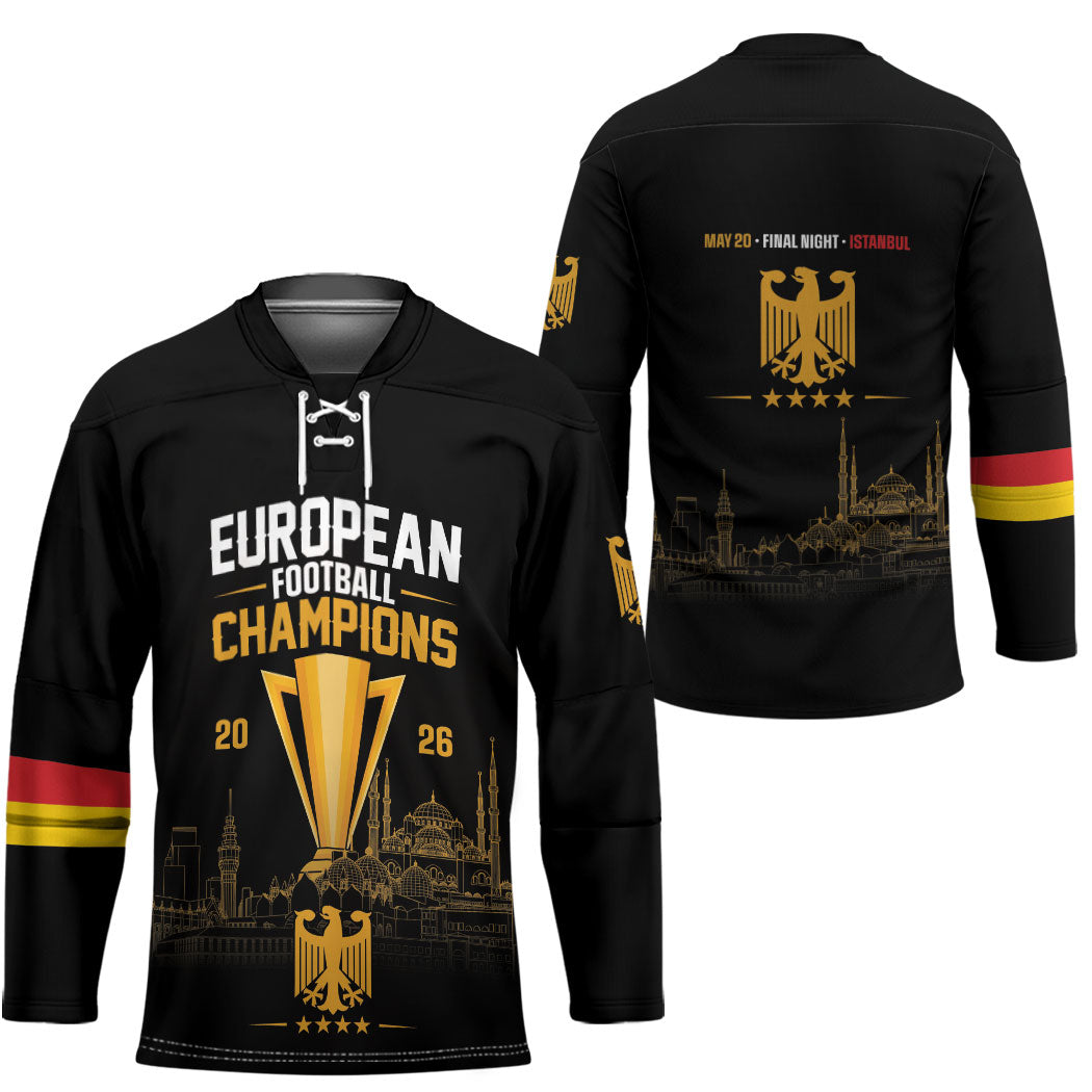 German European Football Champions Hockey Jersey May 20 Final Night Istanbul