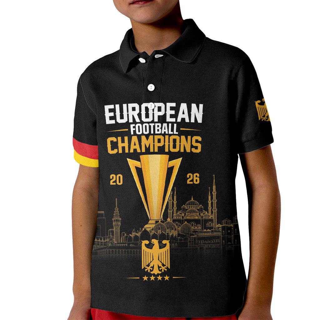German European Football Champions Kid Polo Shirt May 20 Final Night Istanbul