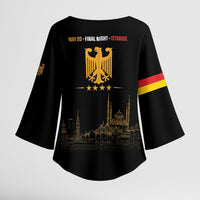German European Football Champions Kimono Sleeve Blouse May 20 Final Night Istanbul