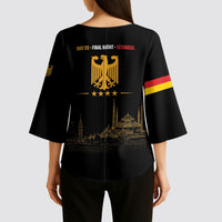 German European Football Champions Kimono Sleeve Blouse May 20 Final Night Istanbul