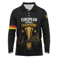 German European Football Champions Long Sleeve Polo Shirt May 20 Final Night Istanbul