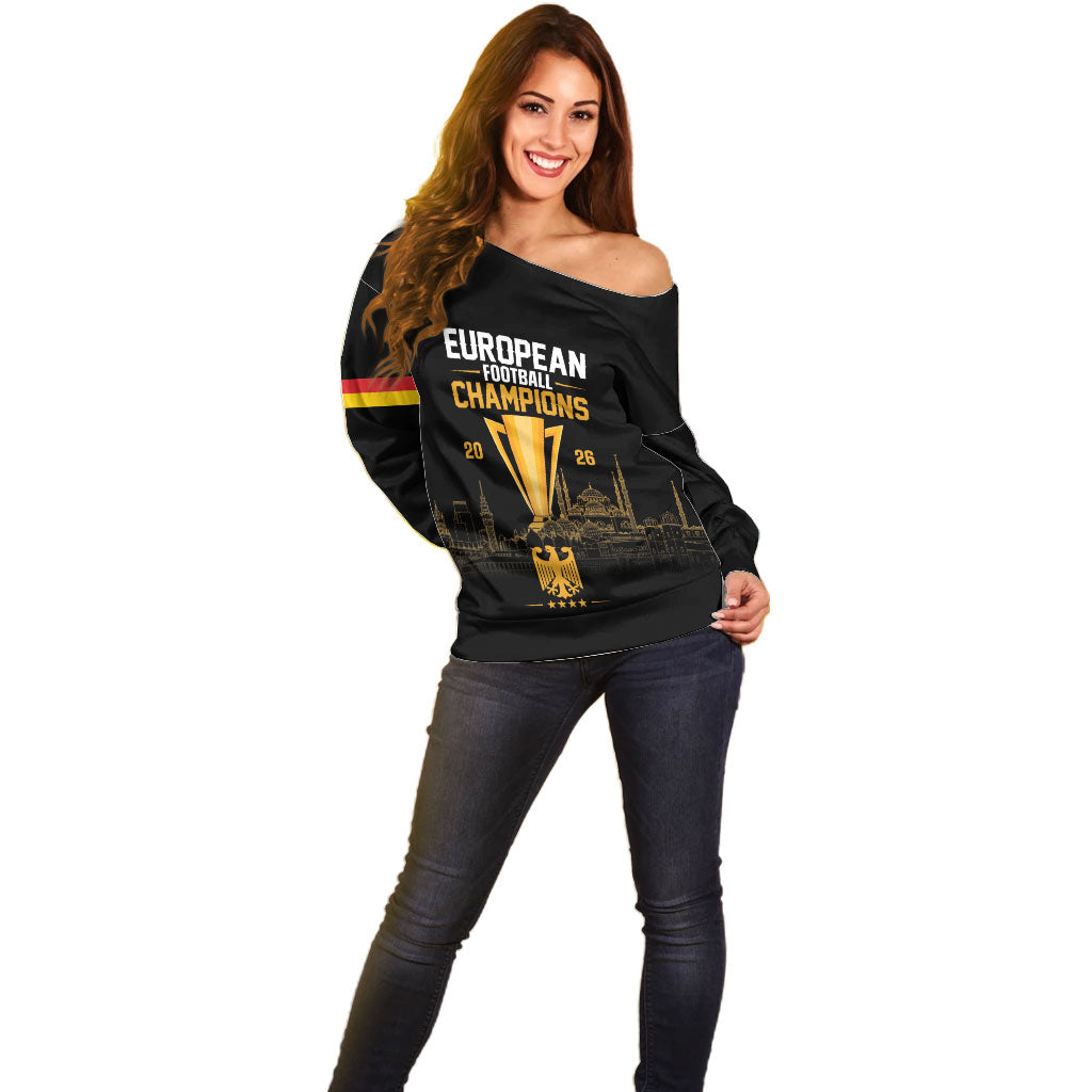German European Football Champions Off Shoulder Sweater May 20 Final Night Istanbul