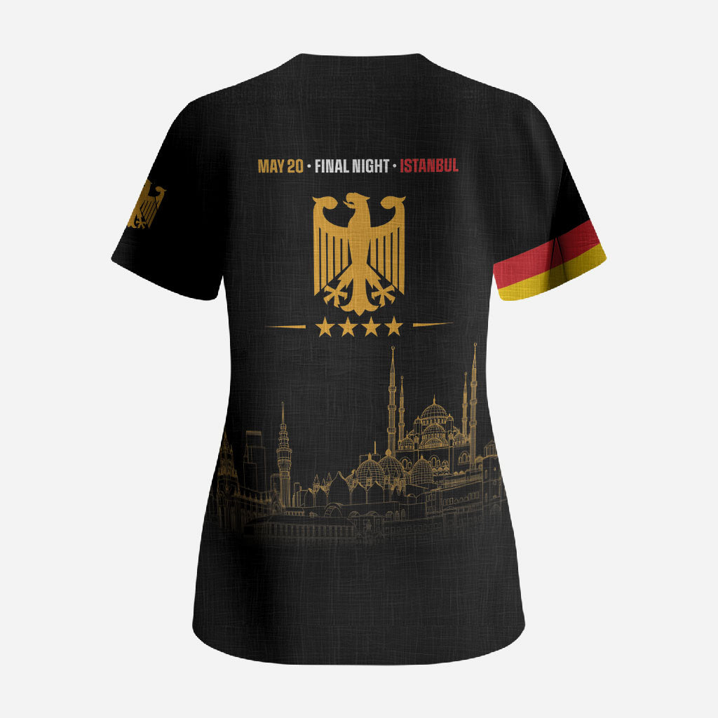 German European Football Champions Scrub Top May 20 Final Night Istanbul