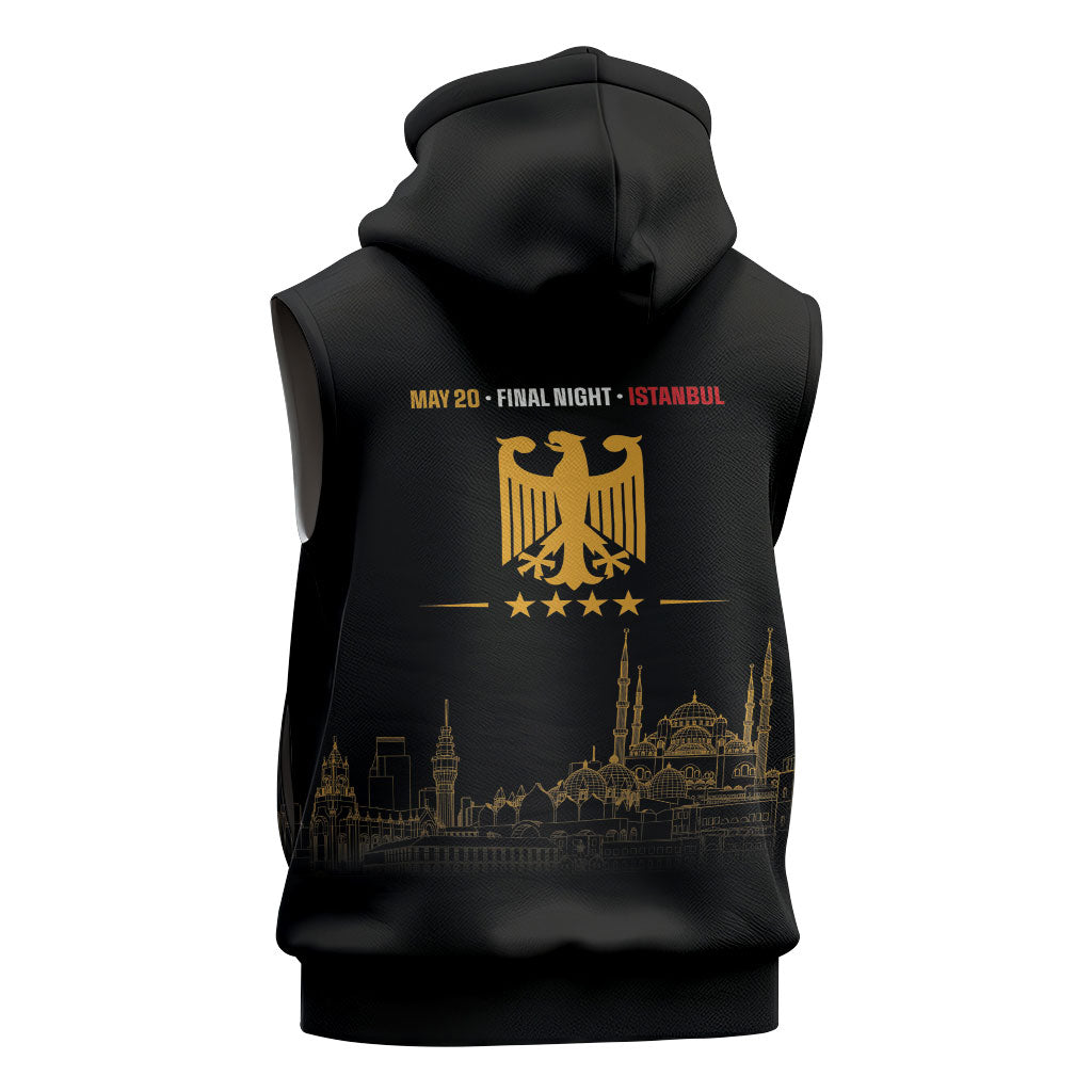 German European Football Champions Sleeveless Hoodie May 20 Final Night Istanbul
