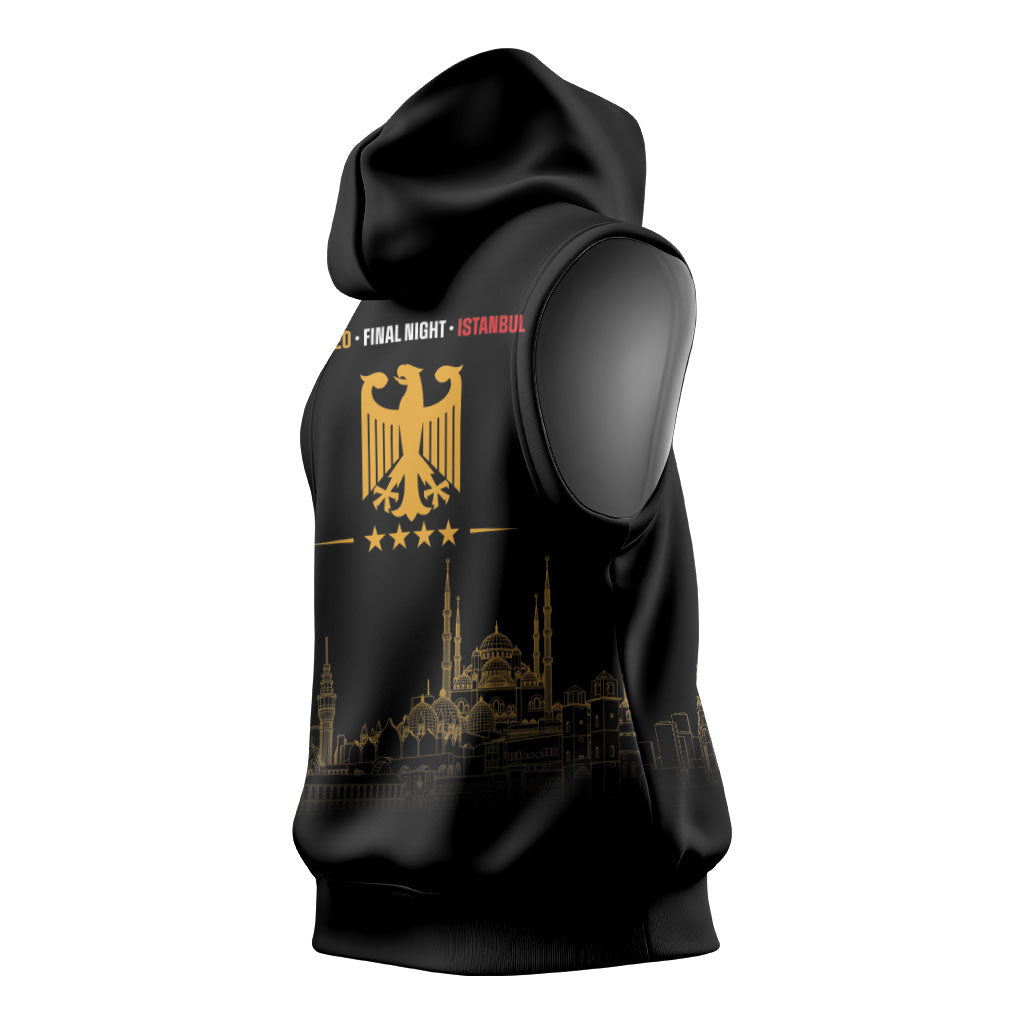 German European Football Champions Sleeveless Hoodie May 20 Final Night Istanbul