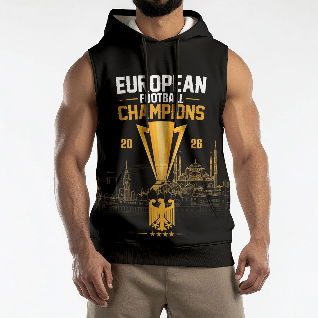 German European Football Champions Sleeveless Hoodie May 20 Final Night Istanbul