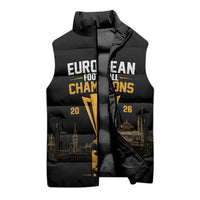 German European Football Champions Sleeveless Puffer Jacket May 20 Final Night Istanbul