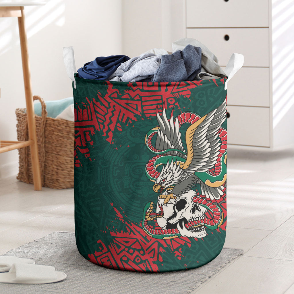 El Tri Mexico World Football 2026 Laundry Basket Mexican Pride Of Aztecs