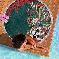 El Tri Mexico World Football 2026 Beach Blanket Mexican Pride Of Aztecs