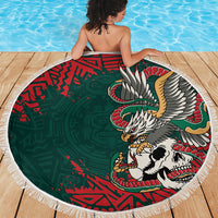 El Tri Mexico World Football 2026 Beach Blanket Mexican Pride Of Aztecs