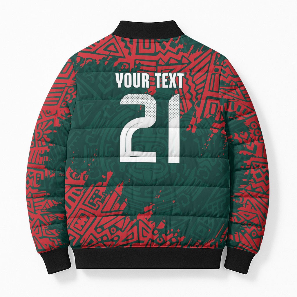El Tri Mexico World Football 2026 Custom Bomber Puffer Jacket Mexican Pride Of Aztecs