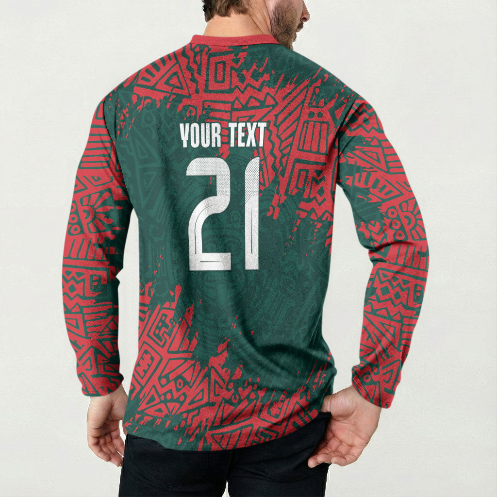 El Tri Mexico World Football 2026 Custom Button Sweatshirt Mexican Pride Of Aztecs