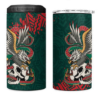 El Tri Mexico World Football 2026 Custom 4 in 1 Can Cooler Tumbler Mexican Pride Of Aztecs