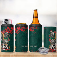 El Tri Mexico World Football 2026 Custom 4 in 1 Can Cooler Tumbler Mexican Pride Of Aztecs