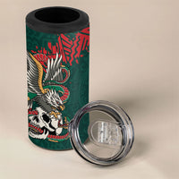 El Tri Mexico World Football 2026 Custom 4 in 1 Can Cooler Tumbler Mexican Pride Of Aztecs