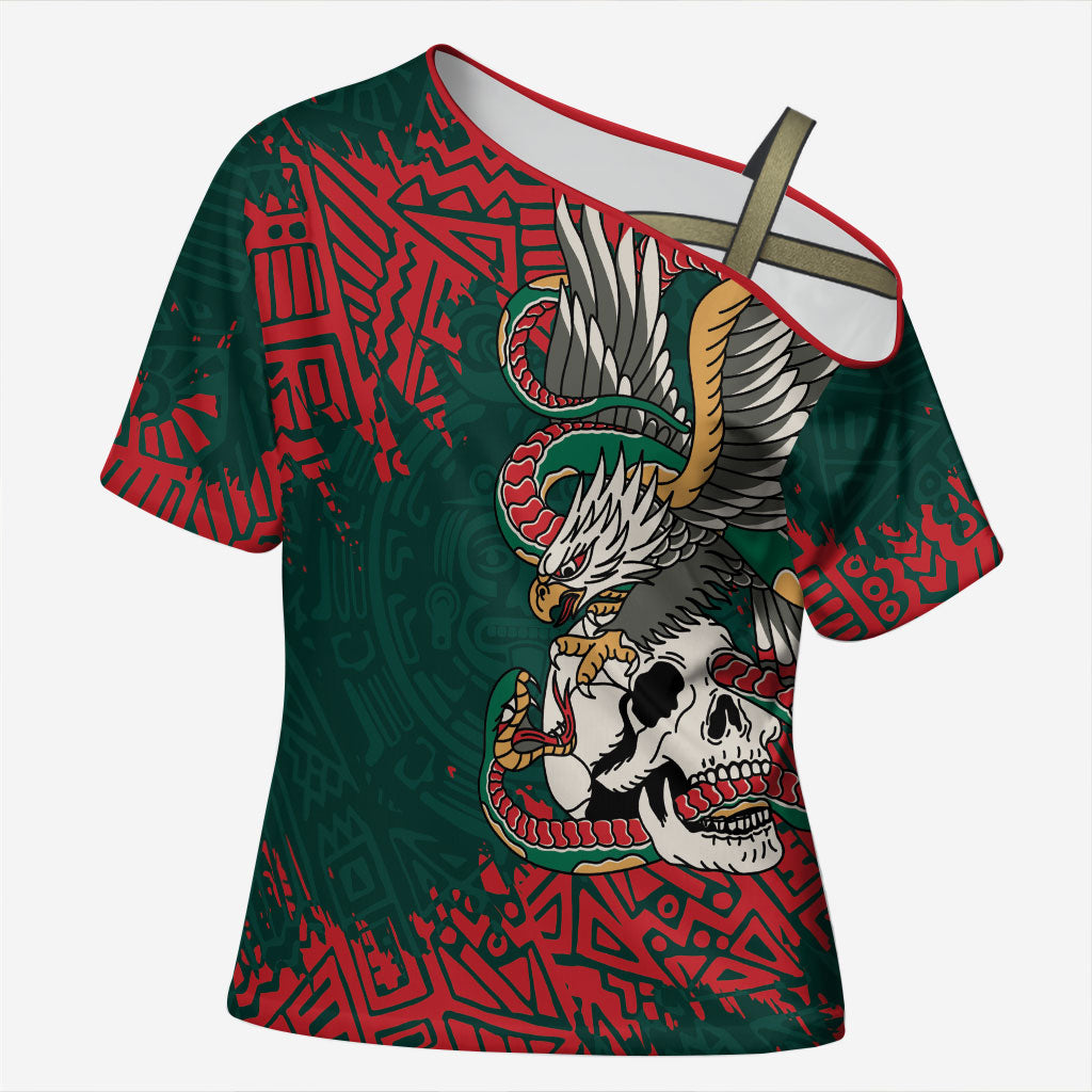 El Tri Mexico World Football 2026 Custom Cross Shoulder Shirt Mexican Pride Of Aztecs