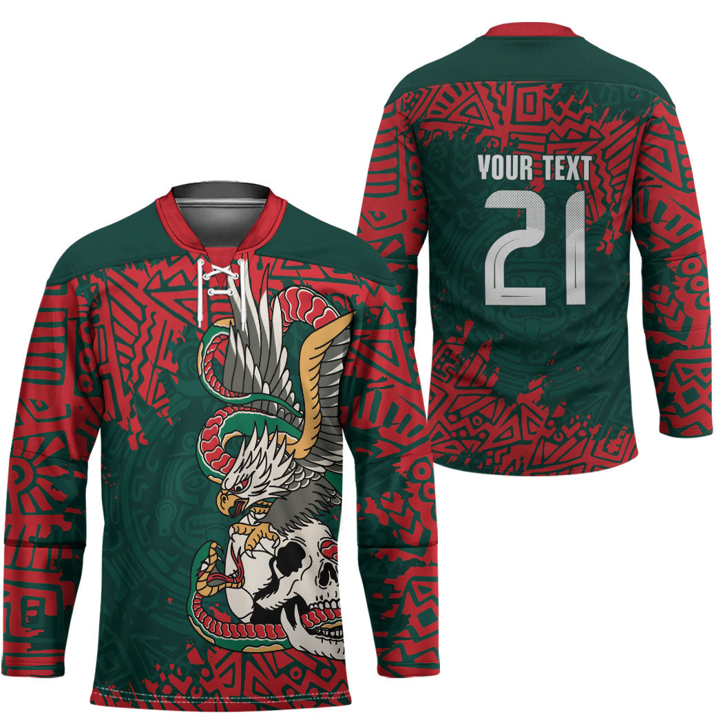El Tri Mexico World Football 2026 Custom Hockey Jersey Mexican Pride Of Aztecs