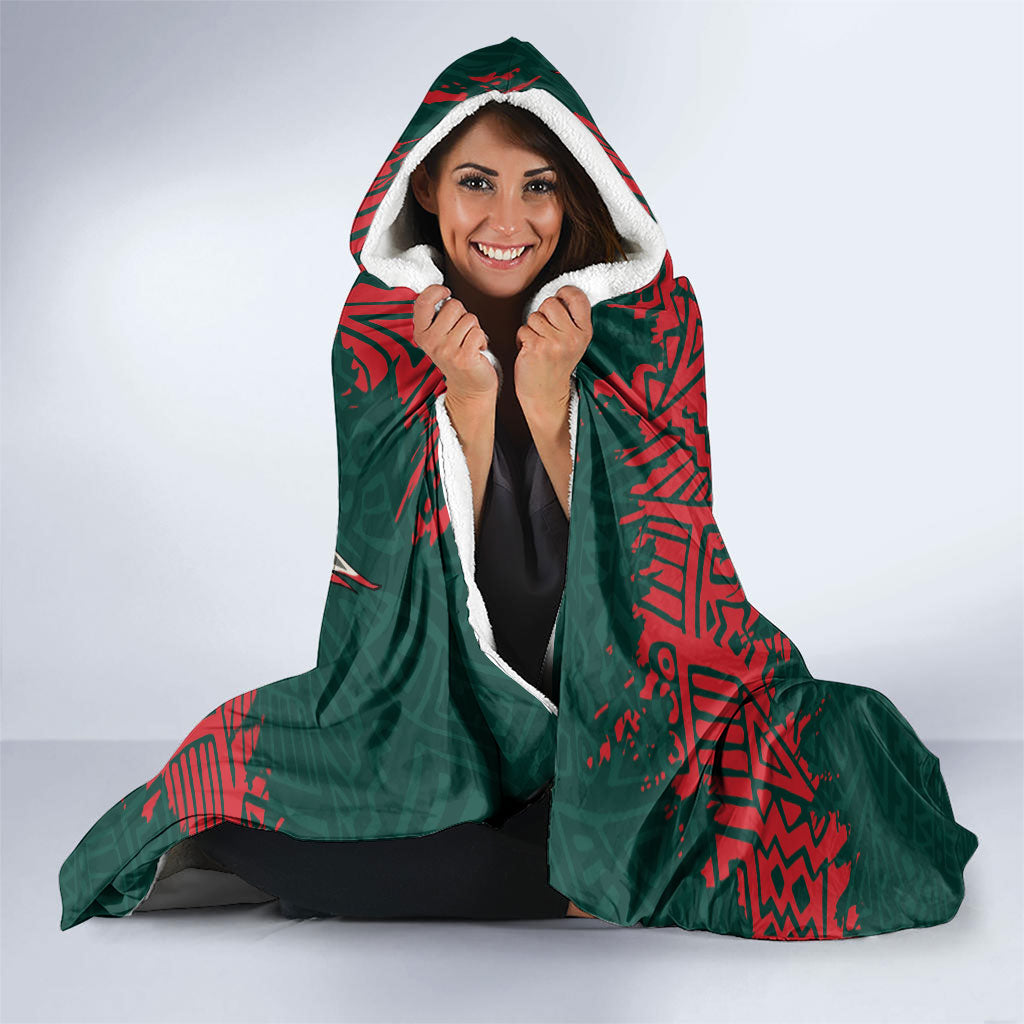 El Tri Mexico World Football 2026 Hooded Blanket Mexican Pride Of Aztecs