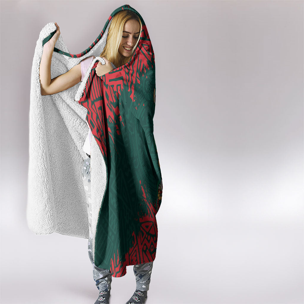 El Tri Mexico World Football 2026 Hooded Blanket Mexican Pride Of Aztecs