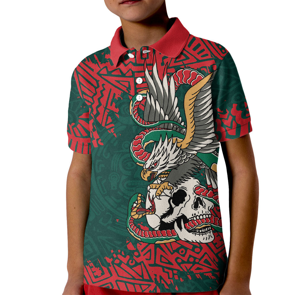 El Tri Mexico World Football 2026 Custom Kid Polo Shirt Mexican Pride Of Aztecs