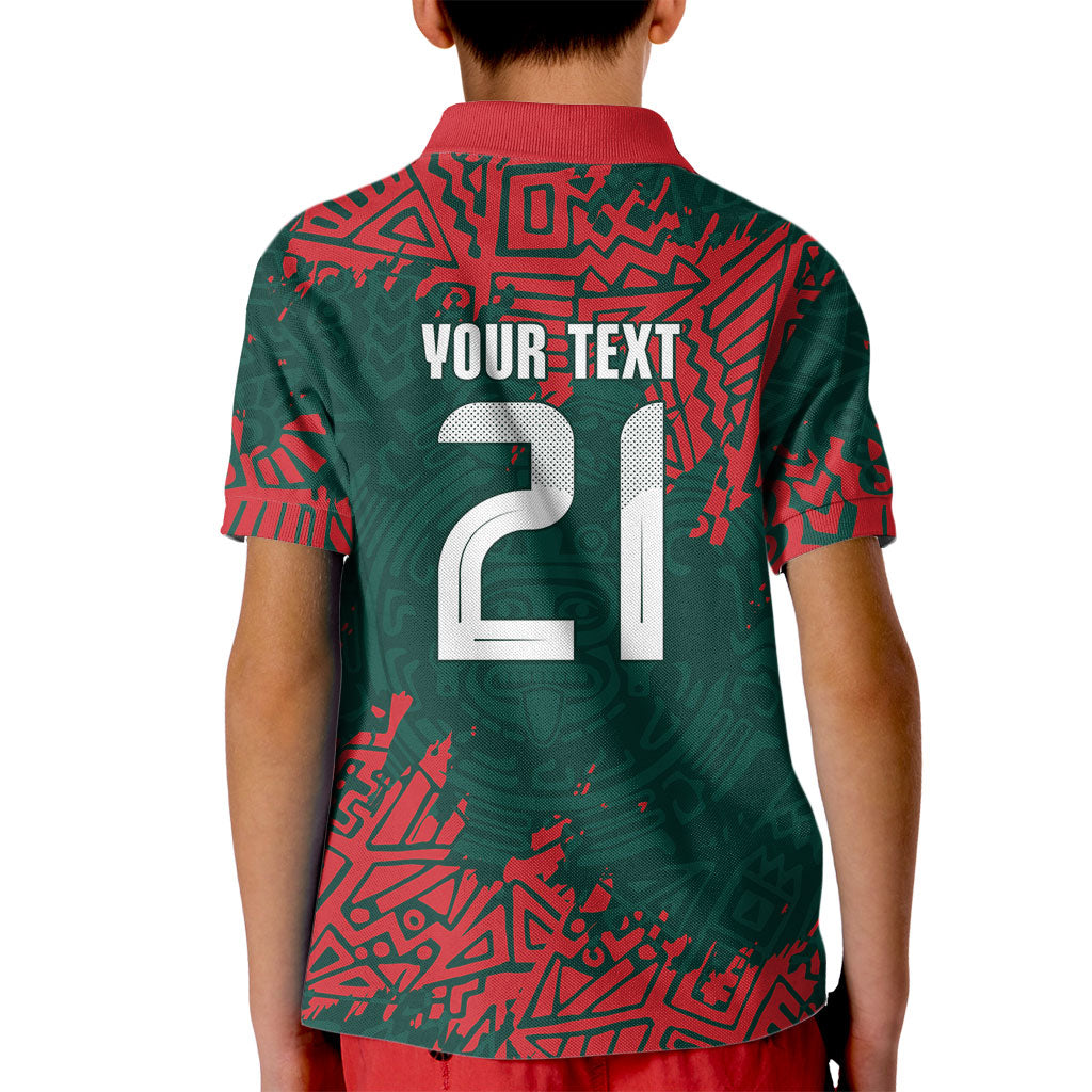 El Tri Mexico World Football 2026 Custom Kid Polo Shirt Mexican Pride Of Aztecs