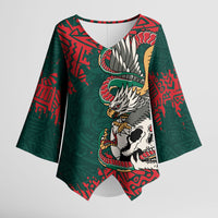 El Tri Mexico World Football 2026 Custom Kimono Sleeve Blouse Mexican Pride Of Aztecs