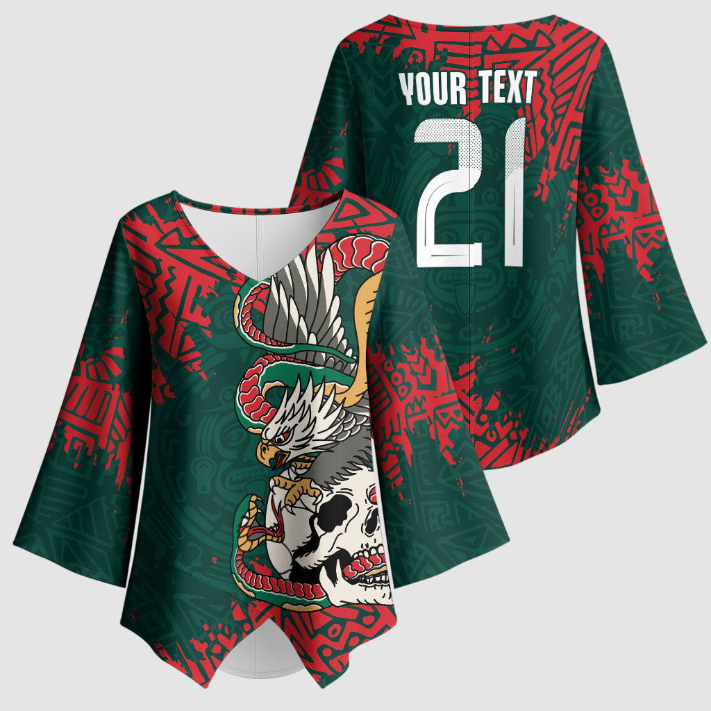 El Tri Mexico World Football 2026 Custom Kimono Sleeve Blouse Mexican Pride Of Aztecs