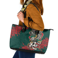 El Tri Mexico World Football 2026 Leather Tote Bag Mexican Pride Of Aztecs