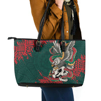El Tri Mexico World Football 2026 Leather Tote Bag Mexican Pride Of Aztecs