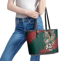 El Tri Mexico World Football 2026 Leather Tote Bag Mexican Pride Of Aztecs