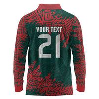 El Tri Mexico World Football 2026 Custom Long Sleeve Polo Shirt Mexican Pride Of Aztecs