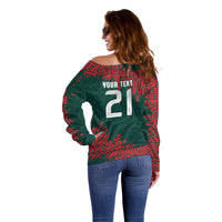 El Tri Mexico World Football 2026 Custom Off Shoulder Sweater Mexican Pride Of Aztecs