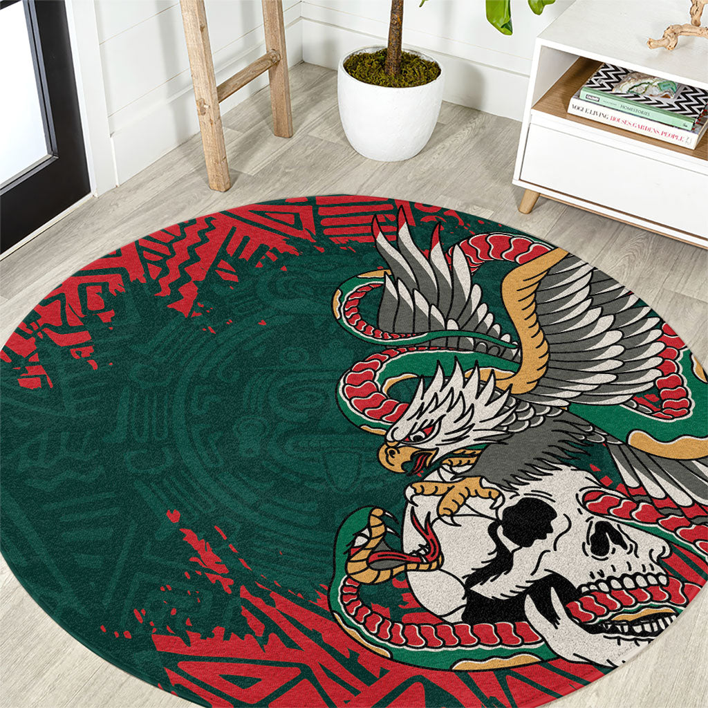 El Tri Mexico World Football 2026 Round Carpet Mexican Pride Of Aztecs