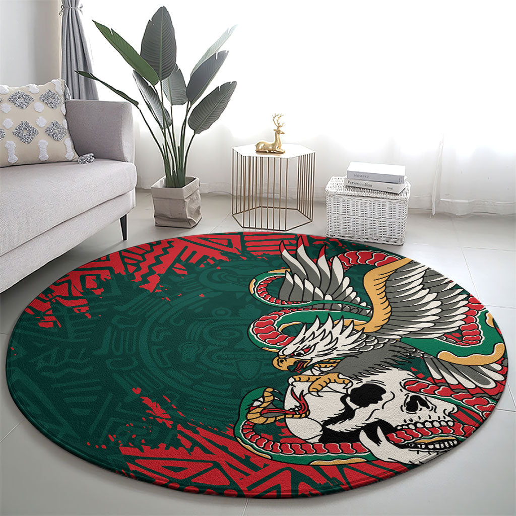 El Tri Mexico World Football 2026 Round Carpet Mexican Pride Of Aztecs