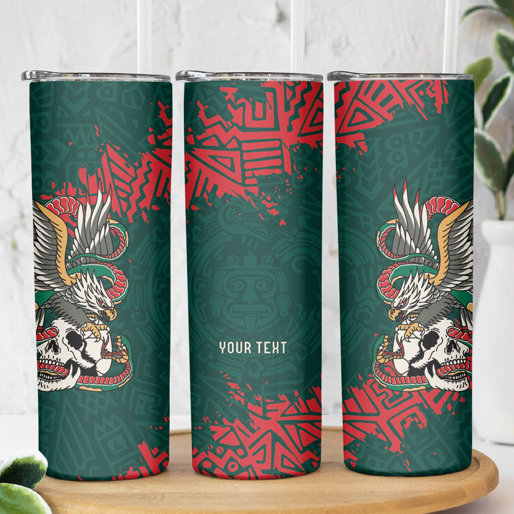 El Tri Mexico World Football 2026 Custom Skinny Tumbler Mexican Pride Of Aztecs