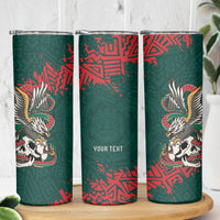 El Tri Mexico World Football 2026 Custom Skinny Tumbler Mexican Pride Of Aztecs