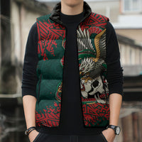 El Tri Mexico World Football 2026 Custom Sleeveless Puffer Jacket Mexican Pride Of Aztecs