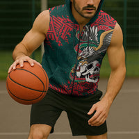 El Tri Mexico World Football 2026 Custom Sleeveless Zip Hoodie Mexican Pride Of Aztecs