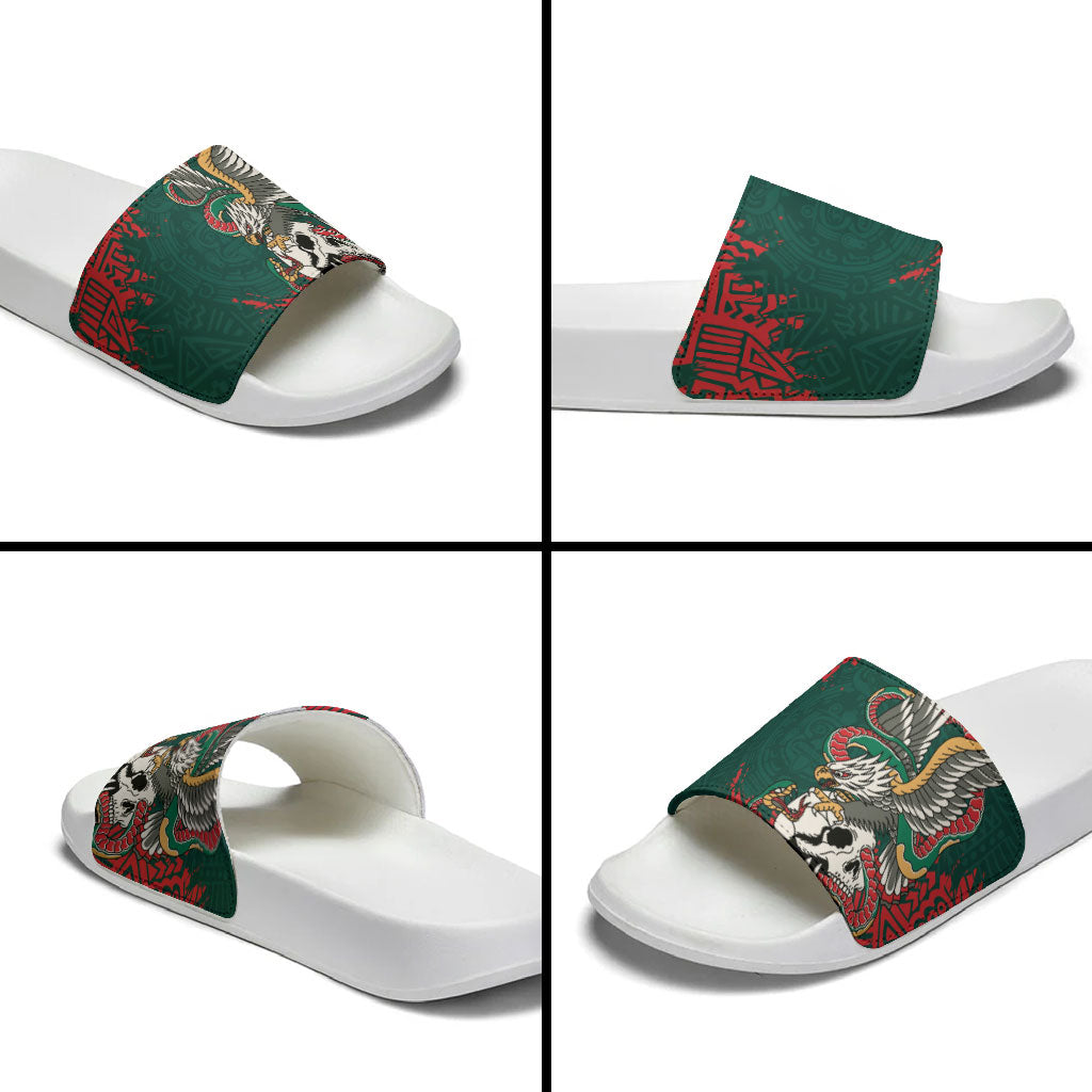 El Tri Mexico World Football 2026 Slide Sandals Mexican Pride Of Aztecs