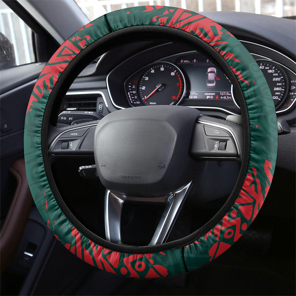 El Tri Mexico World Football 2026 Steering Wheel Cover Mexican Pride Of Aztecs