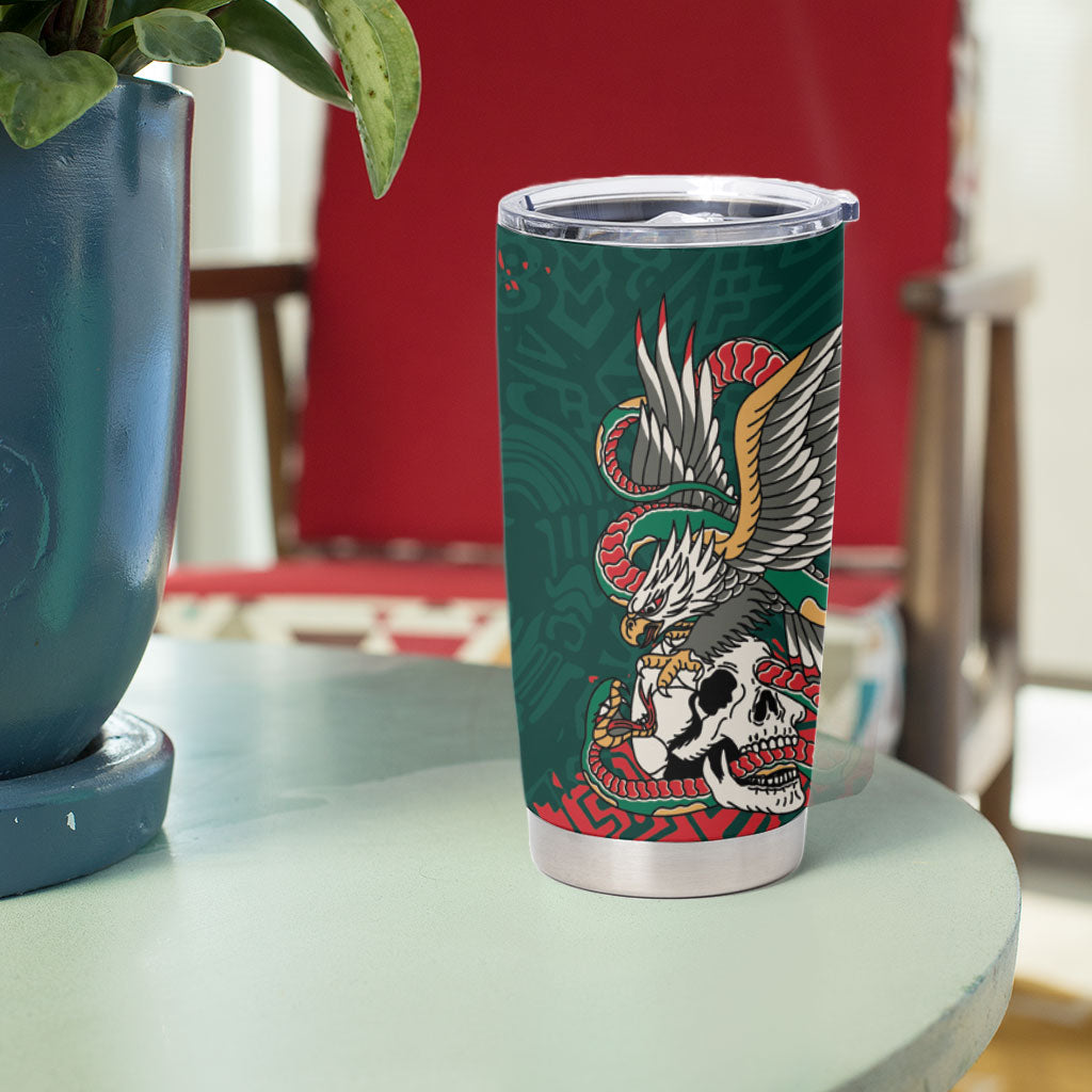 El Tri Mexico World Football 2026 Custom Tumbler Cup Mexican Pride Of Aztecs