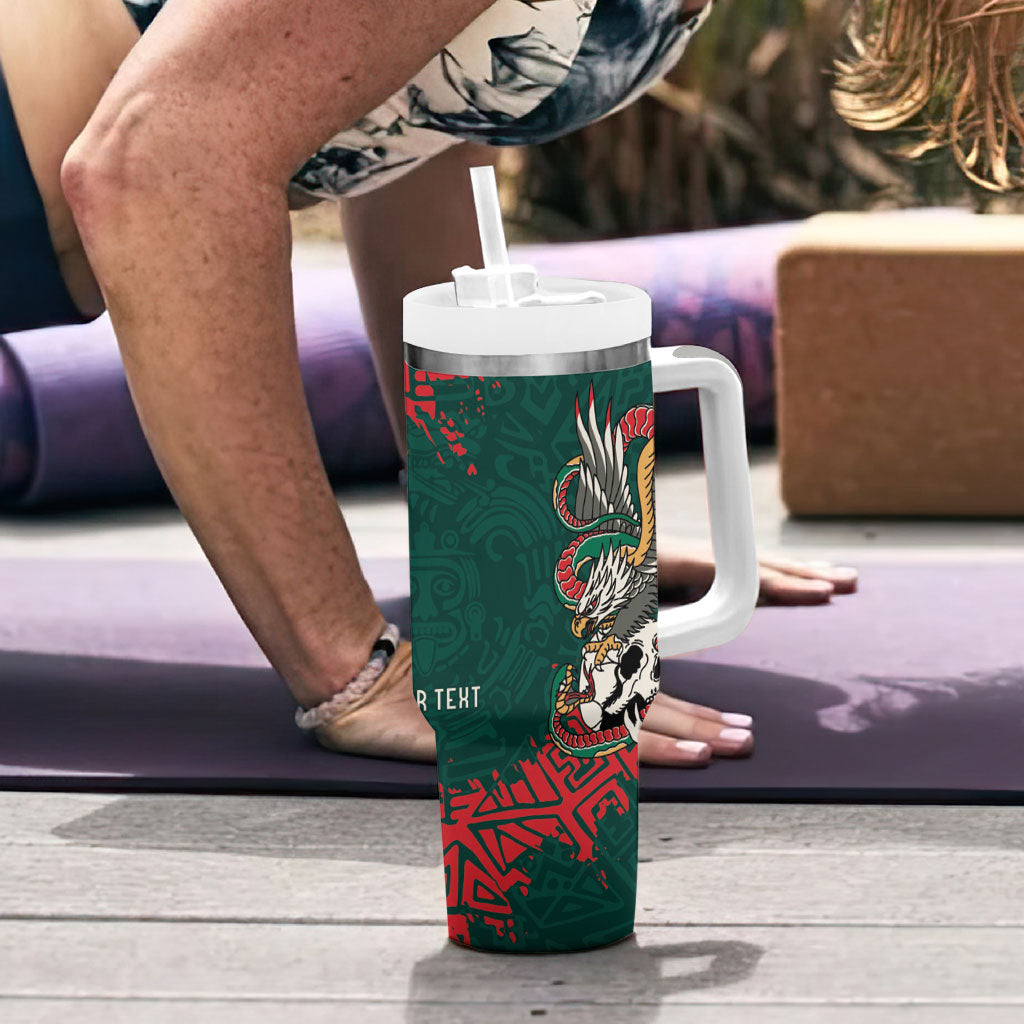 El Tri Mexico World Football 2026 Custom Tumbler With Handle Mexican Pride Of Aztecs